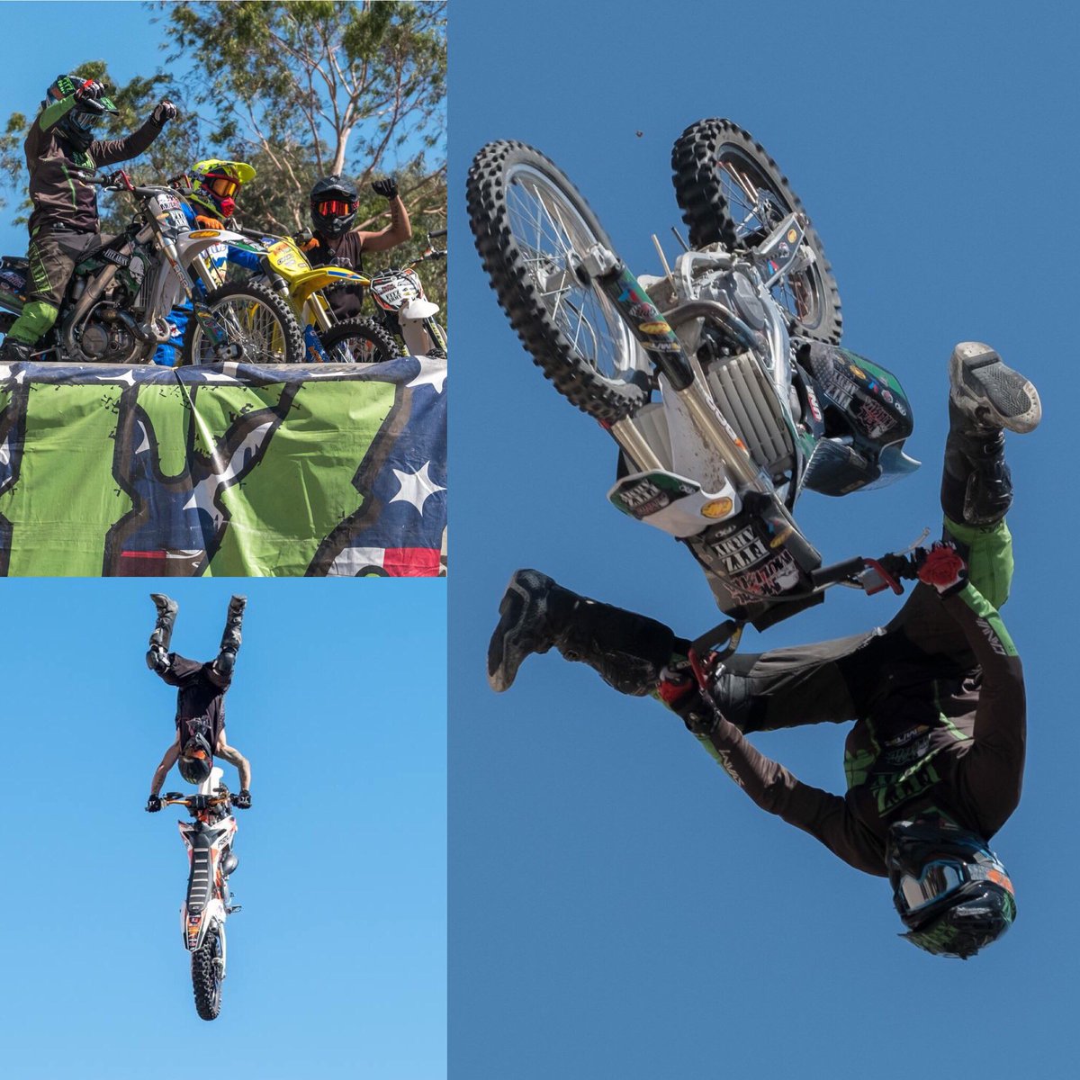 ORNscene's tweet photo. Fitz Army went HUGE at this years ORN🔥🔥🚀
Jimmy Fitzpatrick, Cal Valone, Vinnie Carbone and Jason Springfield thew down some of the Sickest Tricks in the FMX Game🤘#methodracewheels #offroadnights #fitzarmyfmx #goingbig https://t.co/5da64YJesa