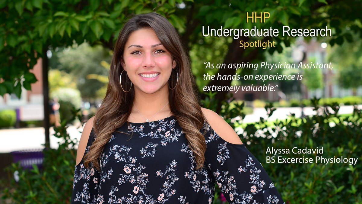 Alyssa Cadavid is the focus of this week's Undergraduate Research Spotlight! Check out her full profile below. 
hhp.ecu.edu/2018/08/27/cad…