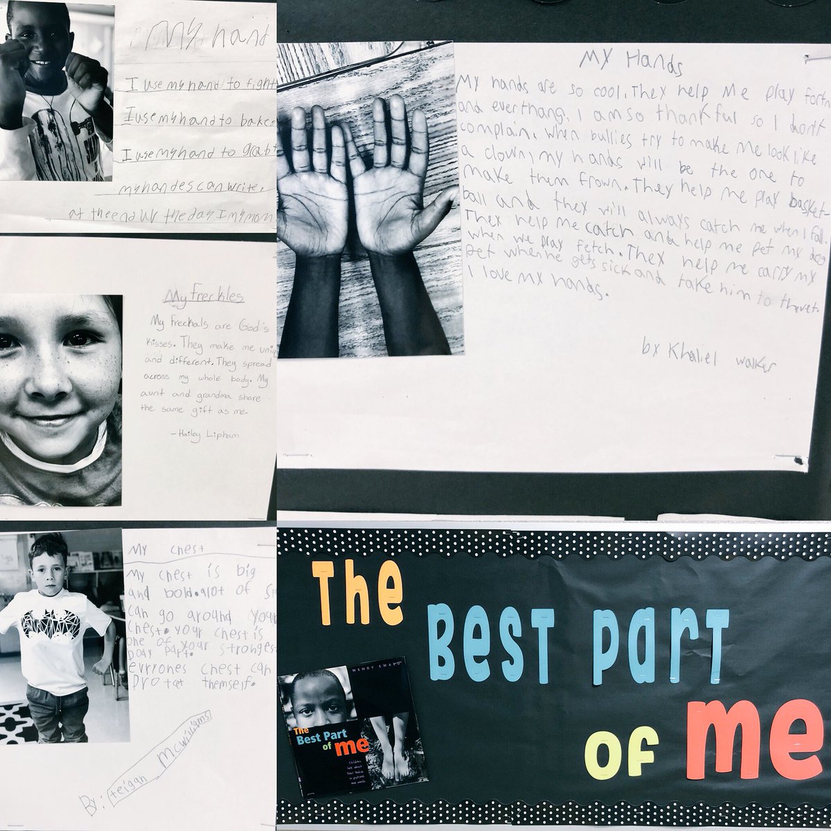 misskeplinger's tweet photo. Inspired by the book. Written by my students. #TheBestPartofMe #westwood475 https://t.co/lczKcVLTDn