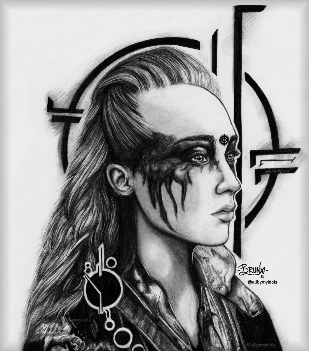 Lexa is gone, but never forgotten ∞ I'm glad I just finished my drawin...