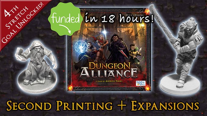 Quixotic_Games's tweet image. The Dungeon Alliance Kickstarter ends this Friday! At over 250% funded, we have passed 4 Stretch Goals and are working our way towards the 5th! Come join the adventure today! #dungeonalliance

kickstarter.com/projects/quixo…