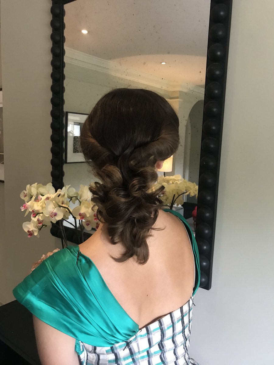 My gorgeous #hairmodel Sophia for my #vintage demo at <a href="/goodwood/">André Mendes</a> Kennels ready for the Goodwood Revival #goodwoodrevival #september2018 
#hairinspo #1950s #hairstylist #hairideas #beauty #transformation #glamour #hairtutorial #originalvintage