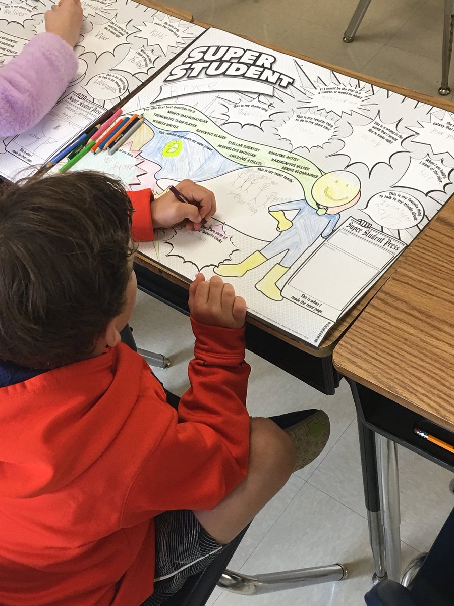 My super student working on his super poster! #superhero <a href="/CCPS_VA/">Clarke Co Schools</a> <a href="/CESGoPanthers/">CESGoPanthers</a>