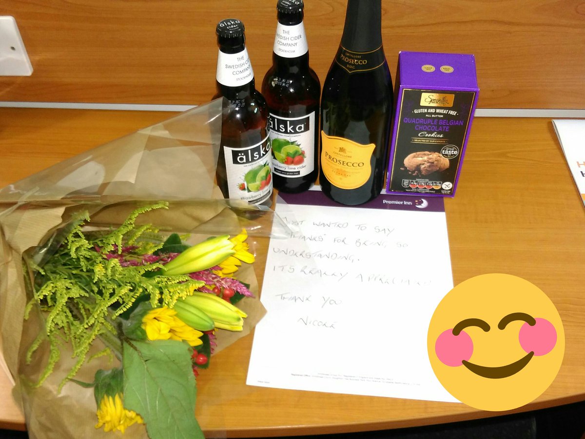 Thank you to the @premierinn Ipswich Chantry Park team for keeping cool in a crisis! We were completely surprised to come back to find this in our room. This is why you are our favourite choice