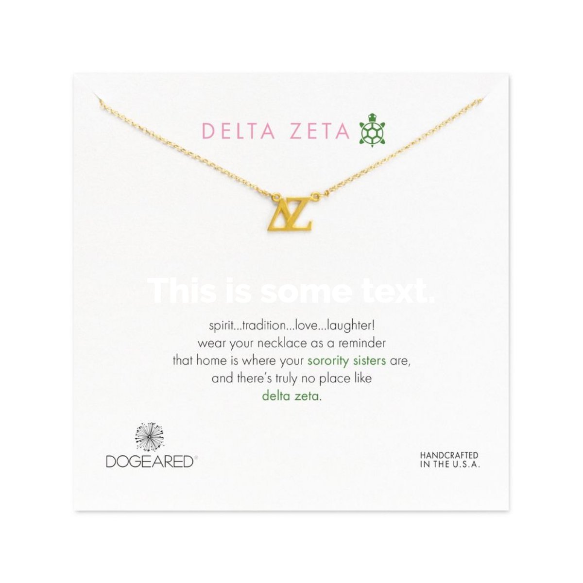 Wear your letters close to your heart.