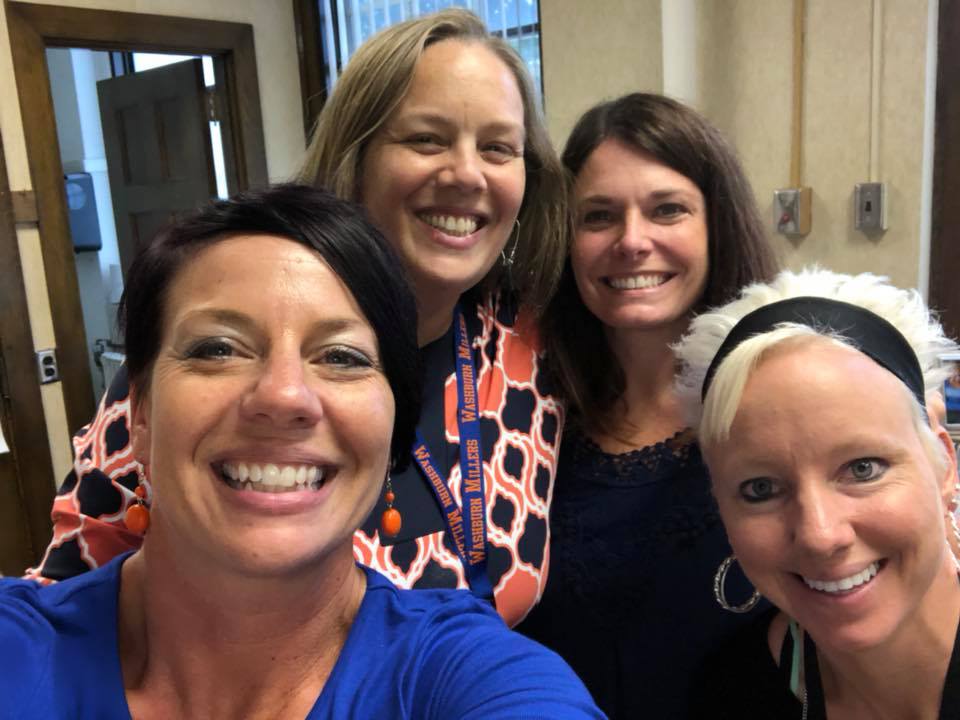 MPS_JusticePage's tweet photo. Welcoming Dr. Palmer to the Super Block @emilympls @ness_angiem @erinrathke6 #wemakemillers #JPSCrew https://t.co/XCT8xP5MmX
