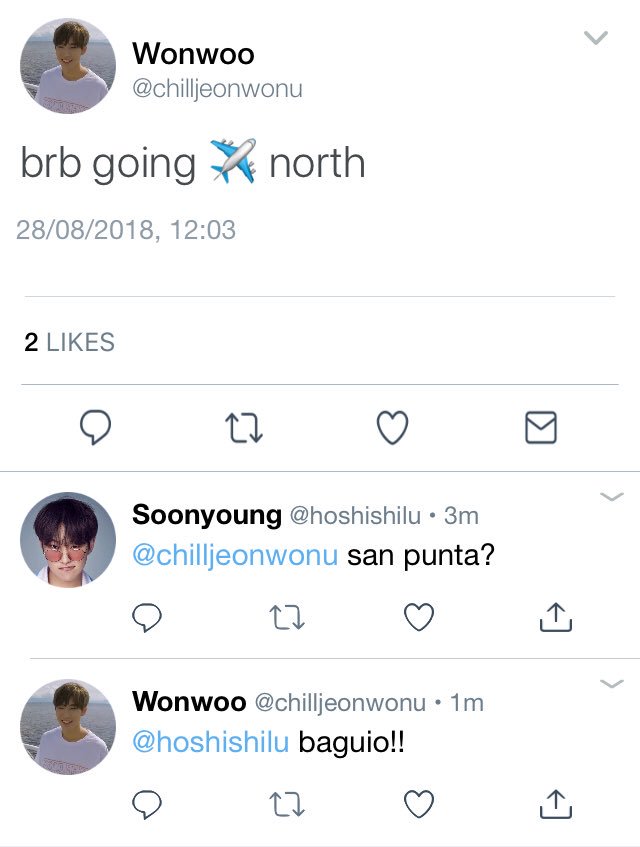wontouni's tweet photo. #minwon filo au where wonwoo and mingyu, strangers at first, decide to ride a bus to baguio for a quick getaway from uni. they end up sitting beside each other, and things just get more interesting from there. ☺️ https://t.co/rRR4tfj73I