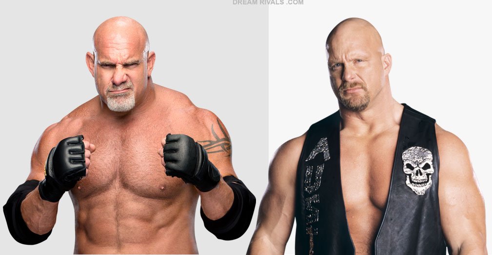 #Goldberg. vs. #StoneColdSteveAustin. 