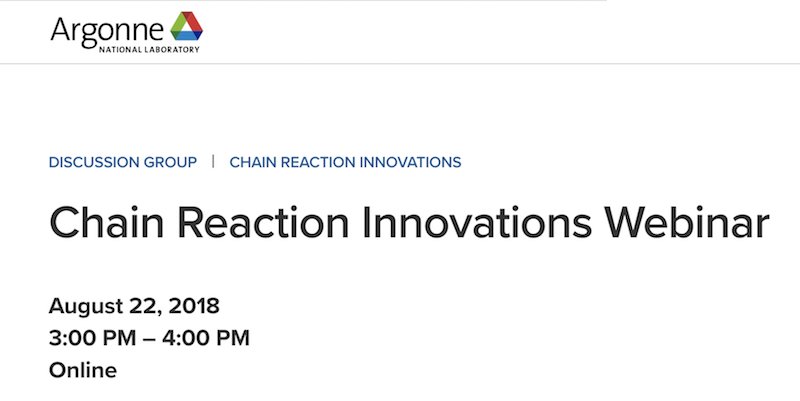 FarleyCenterNU's tweet photo. Dear #NUvention Alumni,
A Chain Reaction Innovations (CRI) #Webinar hosted by @argonne National Laboratory is coming up on Monday, September 17, 3-4 PM (CST). Join in and learn about the benefits of joining CRI’s third cohort.
☞ Register here: https://t.co/I4B6ZvpFD7 https://t.co/UREUcxOw3E