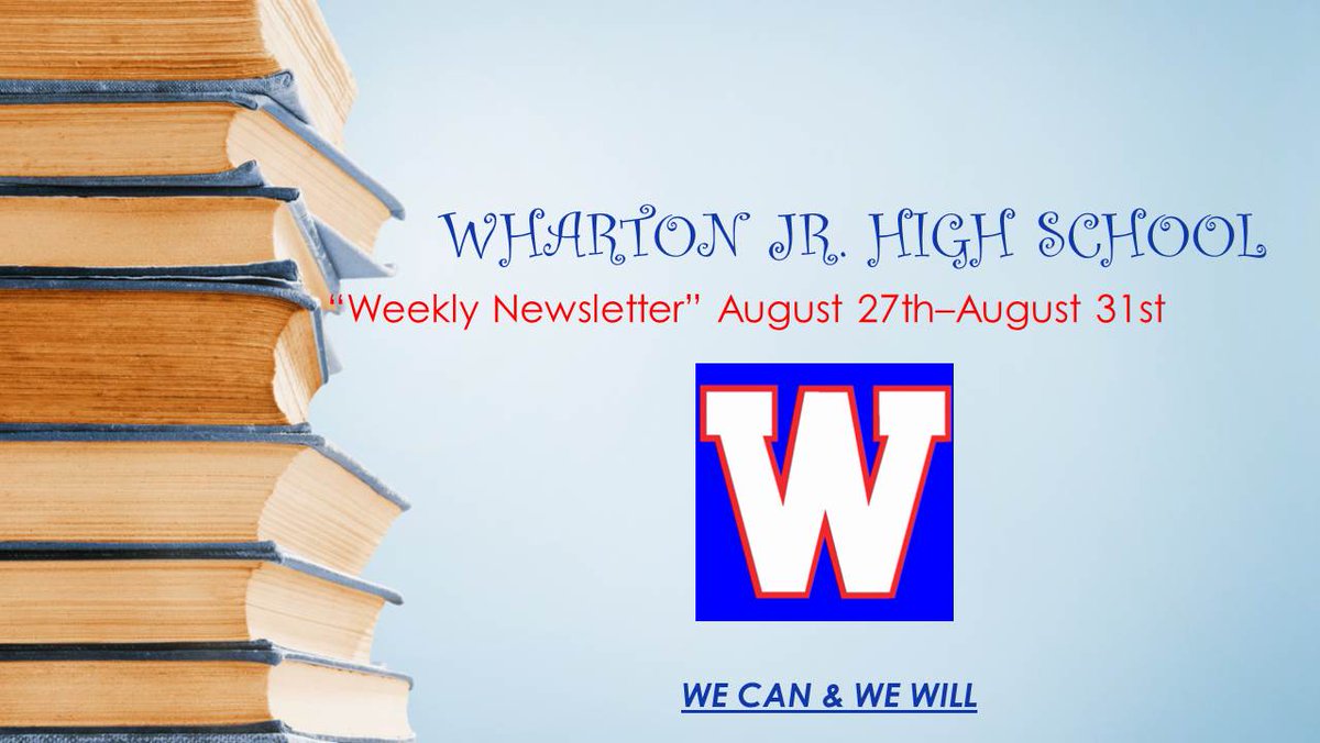 WhartonJHTigers's tweet photo. Take a look at Mr. Barron's Family Newsletter https://t.co/QqS1b6OOBb