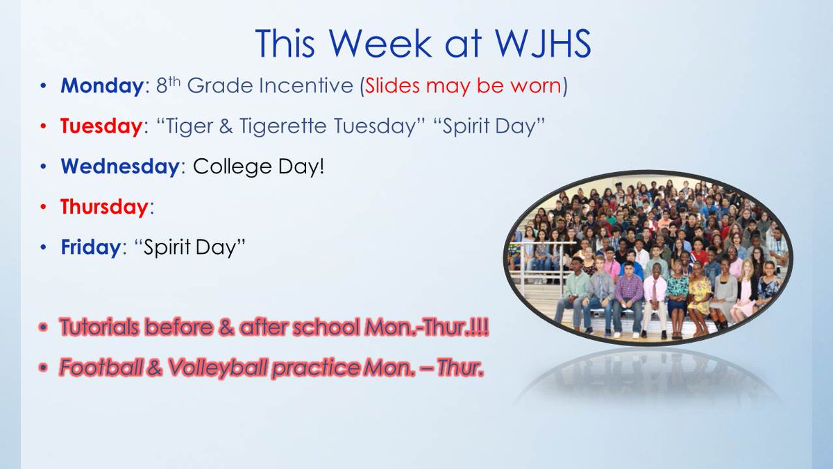 WhartonJHTigers's tweet photo. Take a look at Mr. Barron's Family Newsletter https://t.co/QqS1b6OOBb