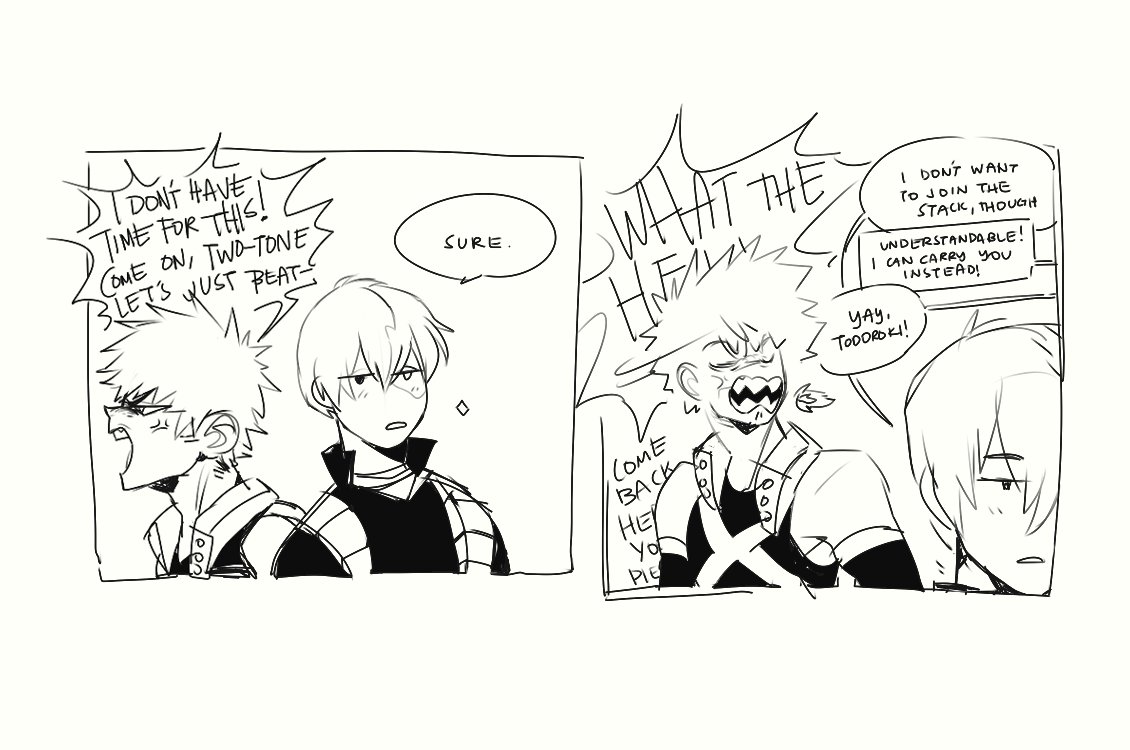 THEY WOULD'VE WON HAD THEY ✨HERO PILED✨also off-screen: the other teachers dyin and bakugo screaming 