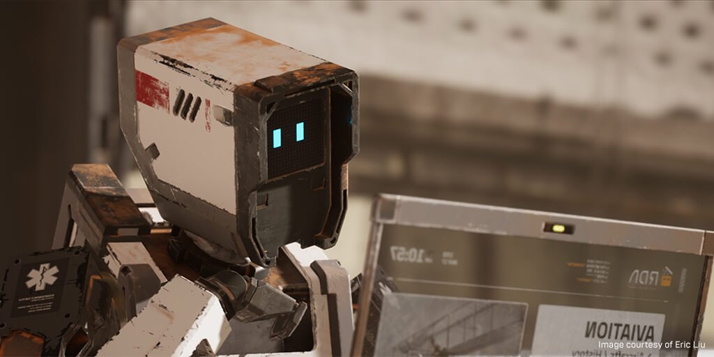 UnrealEngine's tweet image. Wow! We can’t believe this gorgeous project was made by just a single student with Unreal Engine! Check out the dazzling short film project “Robots’ Design Academy” right here: okt.to/68sMcO #UE4