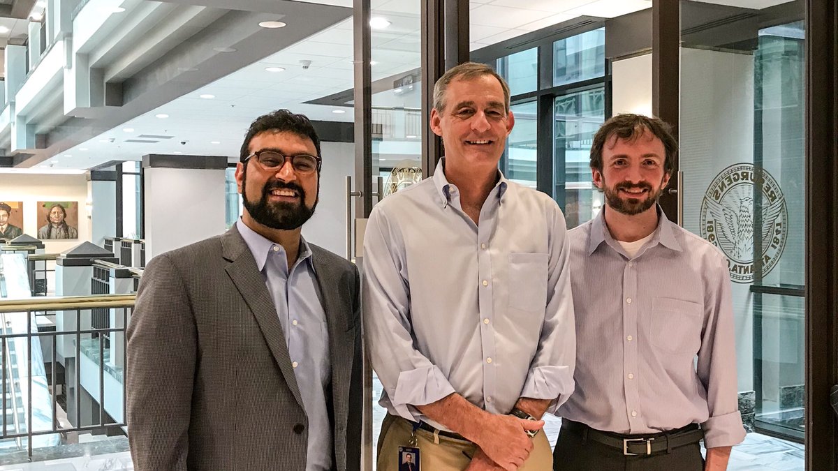 civicatlanta's tweet photo. This morning we met with District 7 @ATLCouncil rep #HowardShook. Before being elected in 2001 he was a neighborhood activist & organizer in #Buckhead. He currently chairs the Finance Committee so we talked about $$$, TADs, @InvestAtlanta NPUs & community input on development. https://t.co/YD4AQ3IpVJ