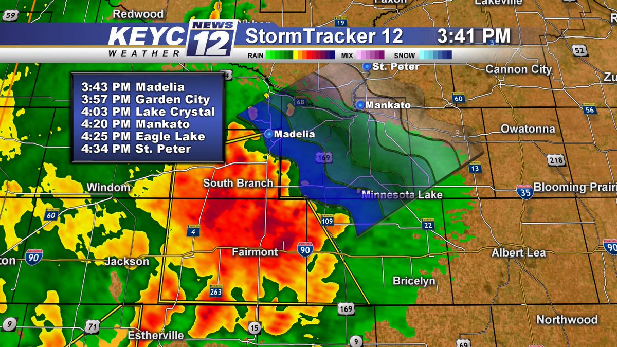 KEYC Weather on Twitter "A Severe Thunderstorm Warning Remains In