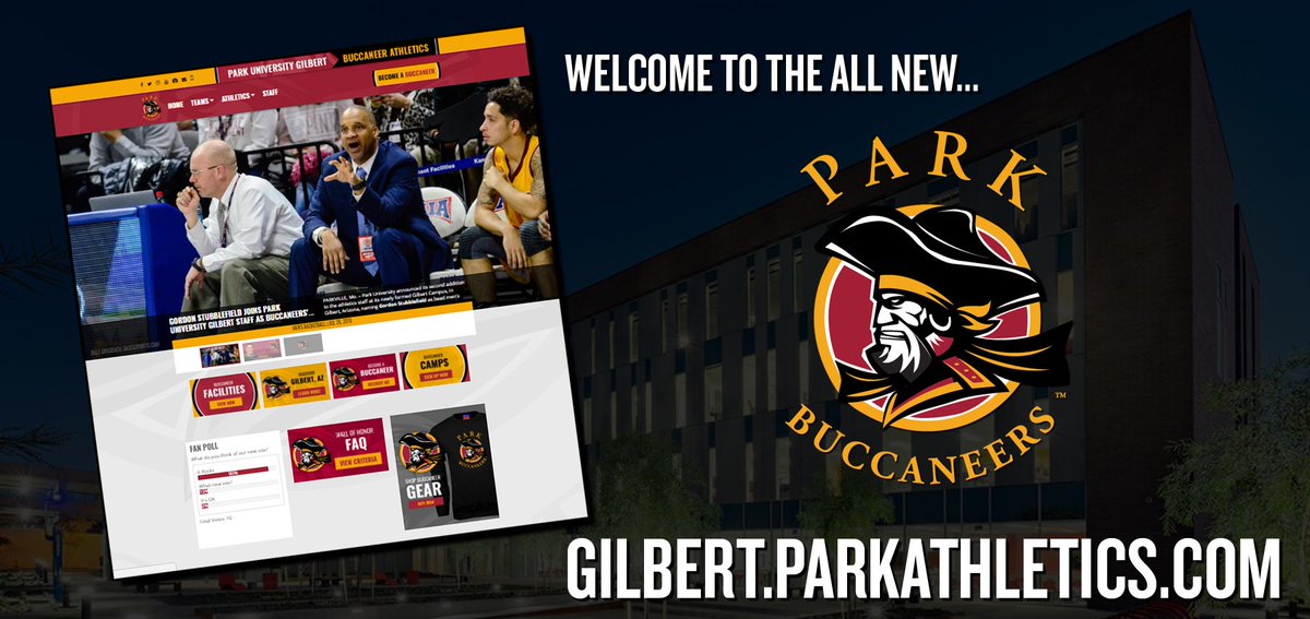 ParkBuccaneers's tweet image. .@ParkUGilbert excited to welcome you to the all new Gilbert.ParkAthletics.com! Let us know what you thin - gilbert.parkathletics.com/article/basket…