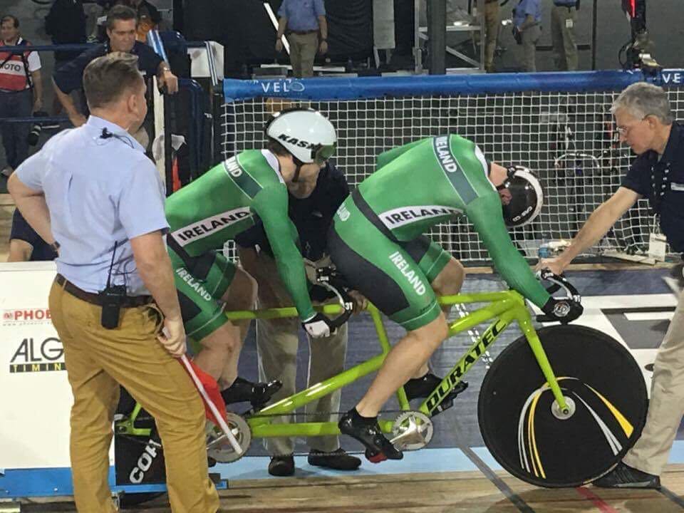 IslandeadyCycle's tweet photo. we really enjoyed having @TheFlash_G  Martin Gordon cycling Paralympian train with us over the past two weeks in our 12 bike indoor Zwift training centre at our Club house @JacksOldCottage Islandeady. Martin is competing this Sat in Glasgow and we wish him continued Success enjoy https://t.co/jNiCMZIQg9