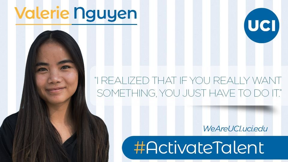 DenninMichael's tweet photo. Many first generation college students are leveraging strengths to overcome significant obstacles everyday. @UCIrvine student, Valerie Nguyen, is one example of a student that has chosen to pursue her dreams in spite of hardship. 

#MotivationMonday

https://t.co/TCUpW5TMrK https://t.co/4yTsgil8Od