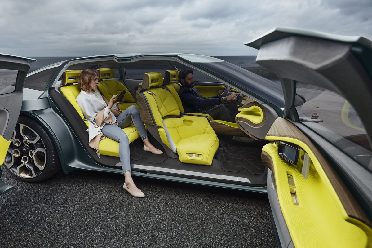 CitroenChile's tweet photo. Acogedor, confortable e hiperconectado, con una interfaz hombre-maquina intuitiva. #CXPERIENCE #Citroën #ConceptCar #Prototype https://t.co/Aq3GByLuED