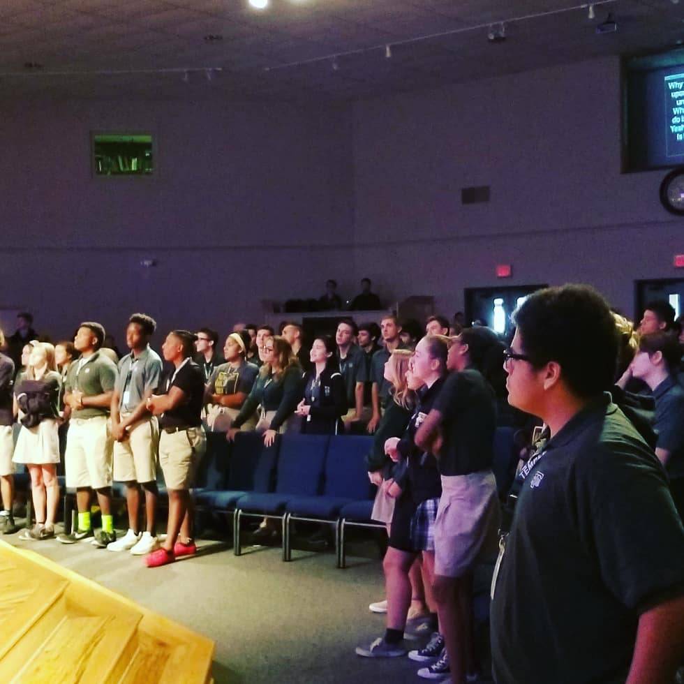 TempleFortWorth's tweet photo. Spiritual emphasis week for secondary at TCS. A time to grow closer to God and in His word.
#TCSAlwaysOnlyJesus https://t.co/y7KwOcqRur