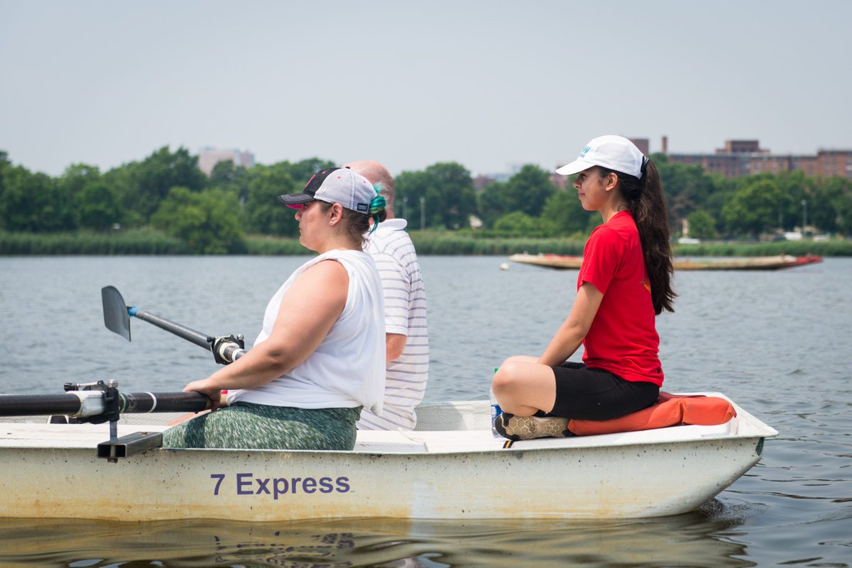 RowNewYork's tweet photo. "This summer I was a Summer Leader. I worked with a wide range of people: people with cerebral palsy, Veterans, people who are visually impaired, and able-bodied middle schoolers." Read Sabrina's story: https://t.co/llbJYBawiX https://t.co/sbqb1I7rLD