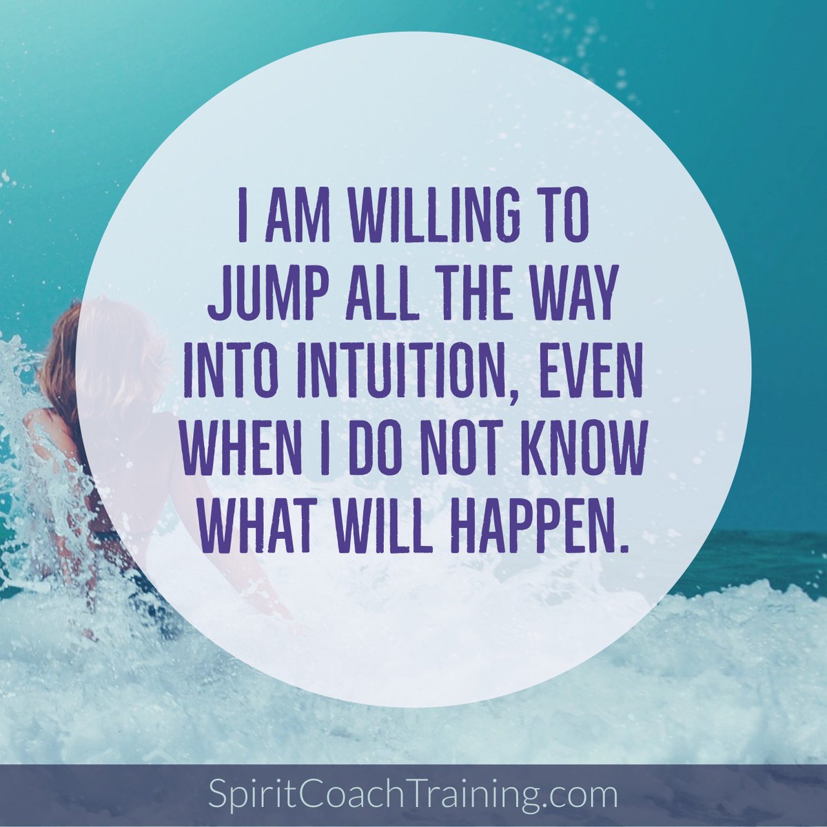 SpiritCoachTalk's tweet photo. Use this mantra to deepen your connection to your true Self and your Spirit nature: "I am willing to jump all the way into intuition, even when I do not know what will happen."
#SpiritCoachTraining #SpiritCoach #Mantra #Mindfulness #TrueSelf #SpiritLed https://t.co/7niOK3dq3d
