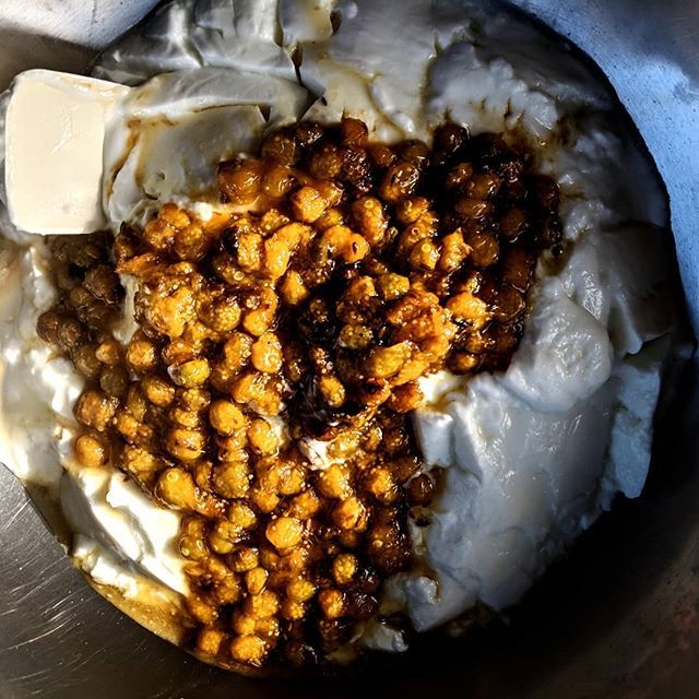 DesiPDX's tweet photo. Not your aunties raita. Roasted @thesideyardfarm ground cherries, @nancysyogurt organic yogurt, secret spices. #desipdx #modernindian #farmtocart https://t.co/QvM0qWQVV6