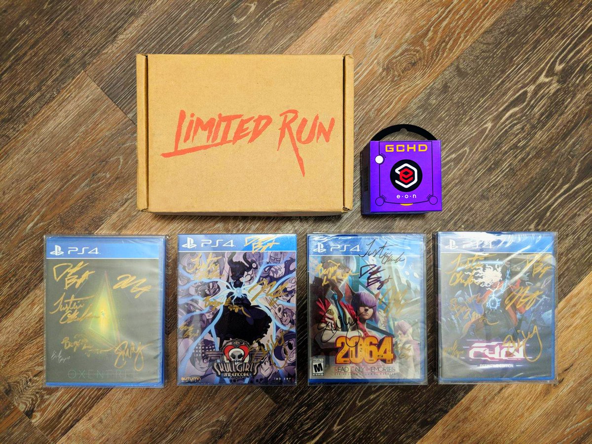 We've been HUGE fans of the peeps over <a href="/LimitedRunGames/">Limited Run Games</a> since the very beginning!

You can only imagine how BLOWN AWAY we were when we heard they were fans of ours too! 😊 

So, we made some trades... 

THANKS FOR SIGNING THESE GEMS! Our collection is growing!! 🤩