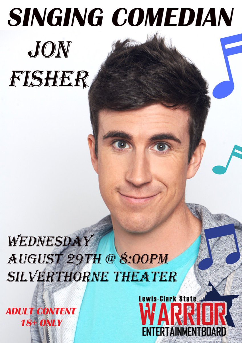 Come to the Silverthorne Theater on Wednesday to see singing comedian, Jon Fisher!!  🎶🎤