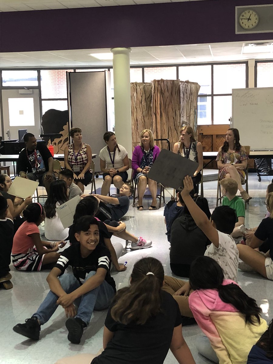 Getting to know the 6A teachers through a game of “Teacher Jeopardy.” This teacher caught a snake at school. This teacher was a librarian. This teacher walked to a different country this summer. #WeAreLondon #21Learns