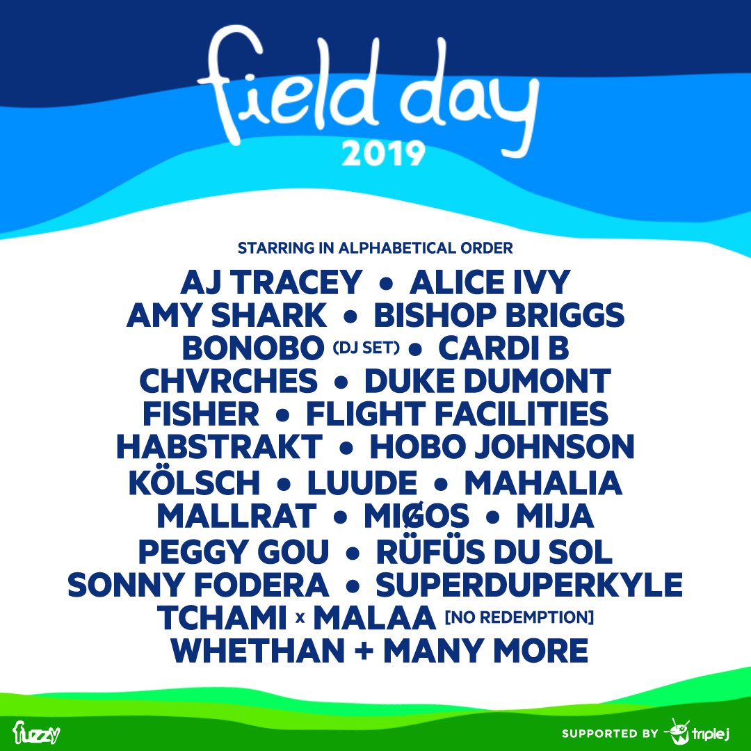 luudemusic's tweet photo. Playing field day this year with easily one of the sickest lineups ever https://t.co/JcHoUDxunp
