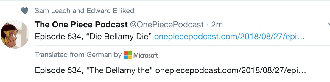 The One Piece Podcast Episode 534 Die Bellamy Die T Co 50x6cmiino