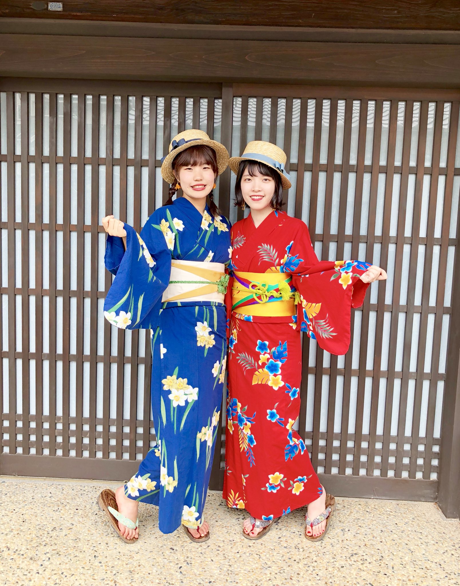 着物 香salon 縁心屋 本日の可愛いお客様 とってもオシャレな浴衣女子のお2人 平成最後の夏 楽しんでね 奈良 奈良浴衣レンタル 奈良着物レンタル 浴衣女子 かわいい おしゃれ ならまち 嬉しい リピーターさん 今日もありがとう T