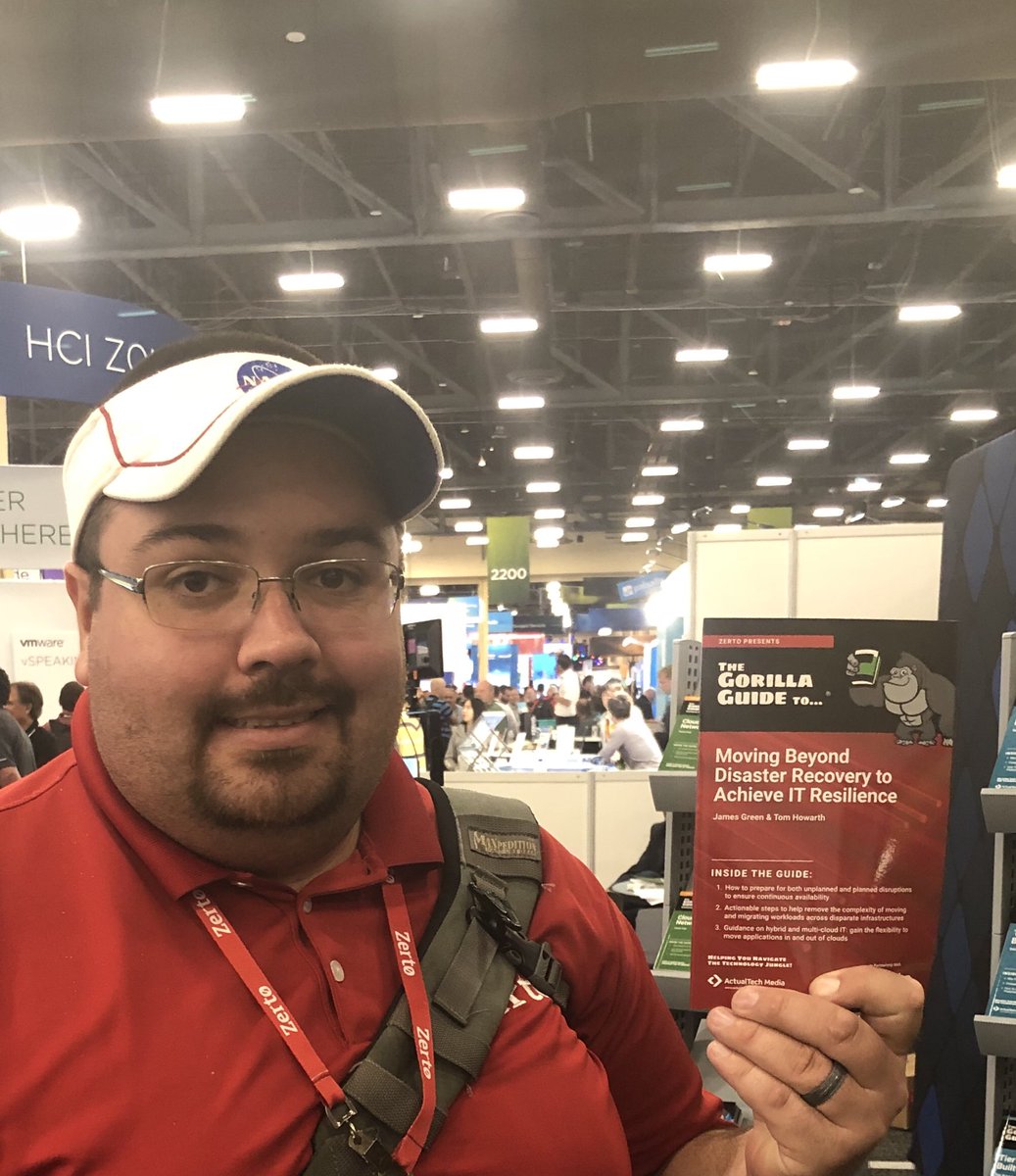 recklessop's tweet image. Stop by booth #1350 to get the new @zerto #GorillaGuide!