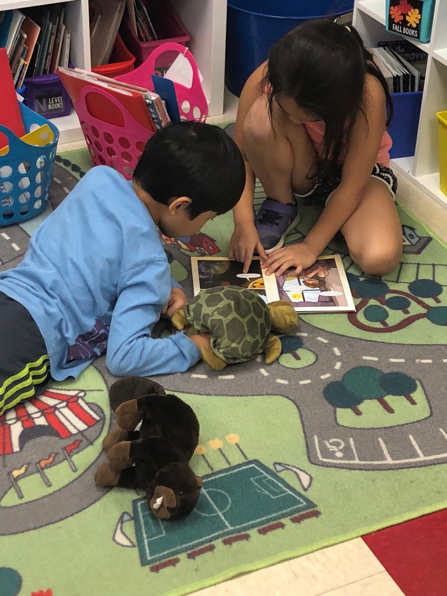 Practicing “Reading with a Friend” ⁦💕⁦<a href="/CherokeeSchools/">Cherokee Co. Schools</a>⁩ ⁦<a href="/littleriveres1/">Little River ES</a>⁩