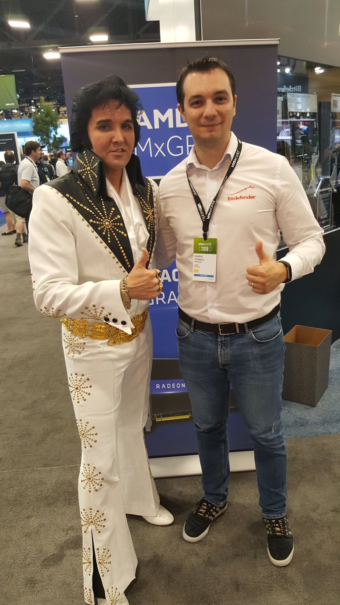 IRadeonpro's tweet photo. @Bitdefender hits the showfloor. #VMworld #V340inVegas #RadeonPro #VMworld2018 https://t.co/ozSOhvrthW