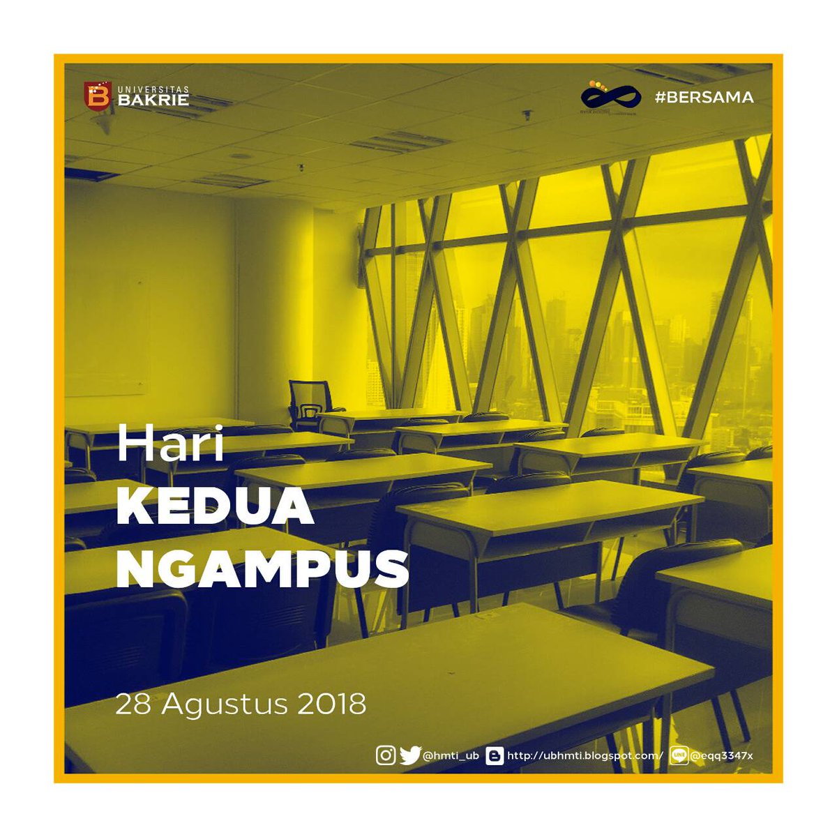 hmti_ubakrie's tweet image. Hei mana suaranya maba '18? Masih segar kah maba-maba tahun 2018? Dan masih semangatkah kuliah anak anak 2014?😂
Ini hari kedua ngampus, jangan sampai lesu dan tidak ber-energi. Jaga kesehatan agar tetap fit saat ngampus! 💪
#humasbersama
#hmtiub