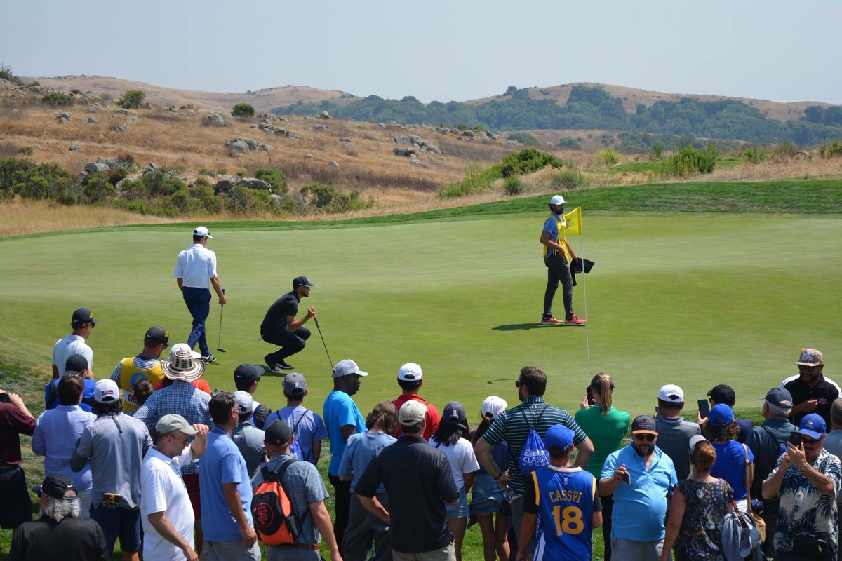 TPCStonebrae's tweet photo. A look back at some of our favorite photos of @StephenCurry30 in the 2018 Ellie Mae Classic at TPC Stonebrae. #elliemaeclassic #tpcstonebrae #webdotcomtour https://t.co/kqEeROU1Qy