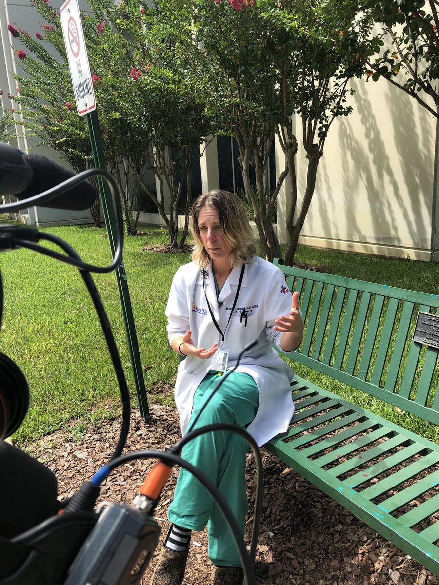 Dr. Marie Crandell takes a moment to talk to us about that afternoon where several Madden contestants came in to her hospital with gunshot wounds: ‘We don’t need to feel helpless. There are things we can do to prevent this.’ #JacksonvilleLandingShooting