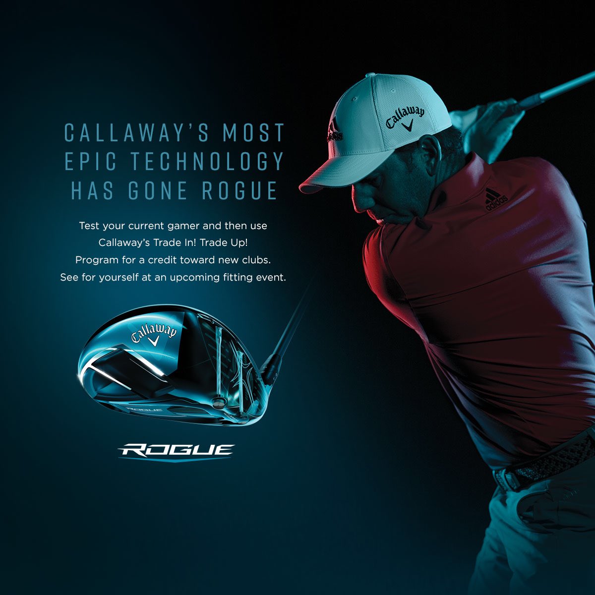 Tomorrow from 1:30pm til Men’s Night, try the new <a href="/CallawayGolf/">Callaway Golf</a> Rogue club’s <a href="/Saublegolf/">Sauble Golf & C.C.</a>.