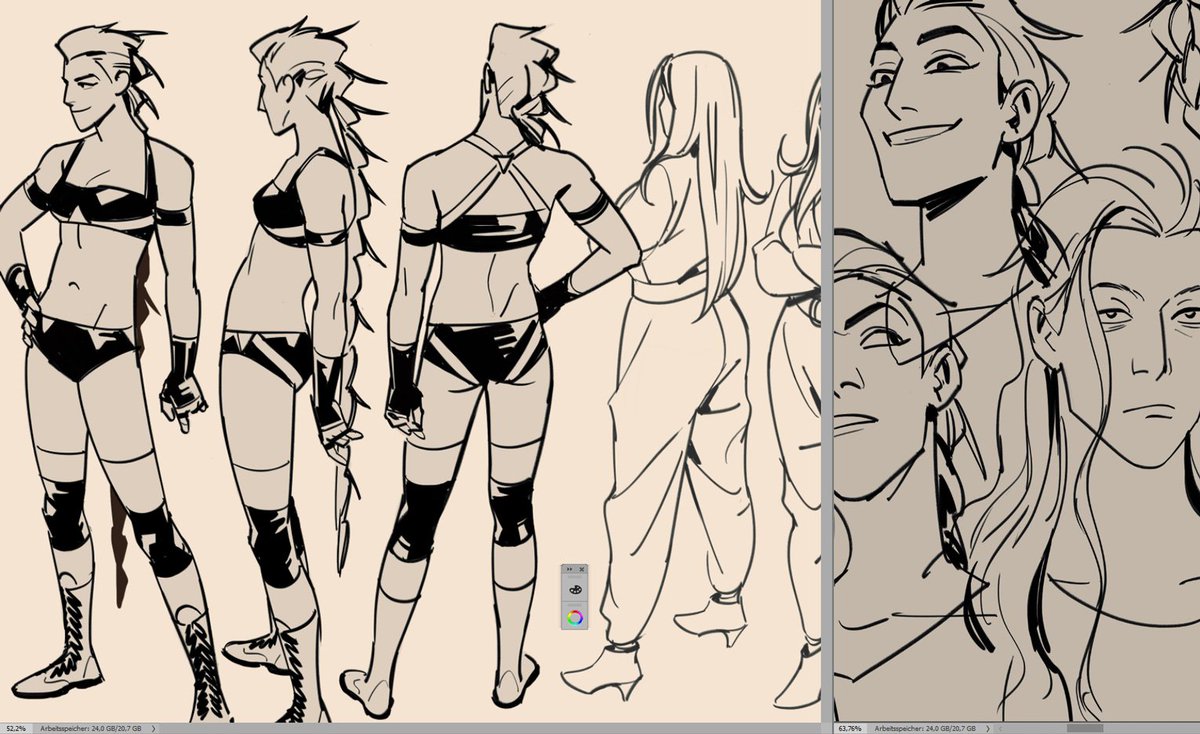 always plan to finish some stuff from the wip doodle pile but then I just add to it 