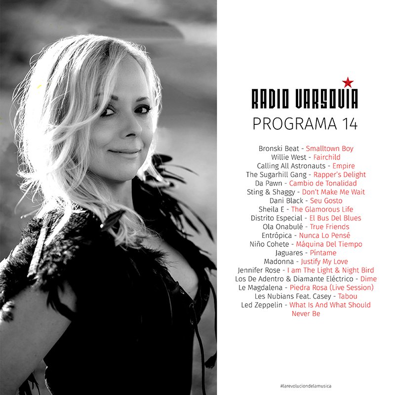 radio_varsovia's tweet photo. Un nuevo Podcast en @radio_varsovia Programa #14 en @ruvunad y @CES_Radio aquí: https://t.co/uBckQb7Vvf artistas como: #williewest @CAA_Official @TheRealSHG @dapawn @OfficialSting @DiRealShaggy @DaniBlackbelem @SheilaEdrummer @OlaOnabule @entropica_music @Madonna @LOSDEADENTRO https://t.co/j3HIlxmZBw