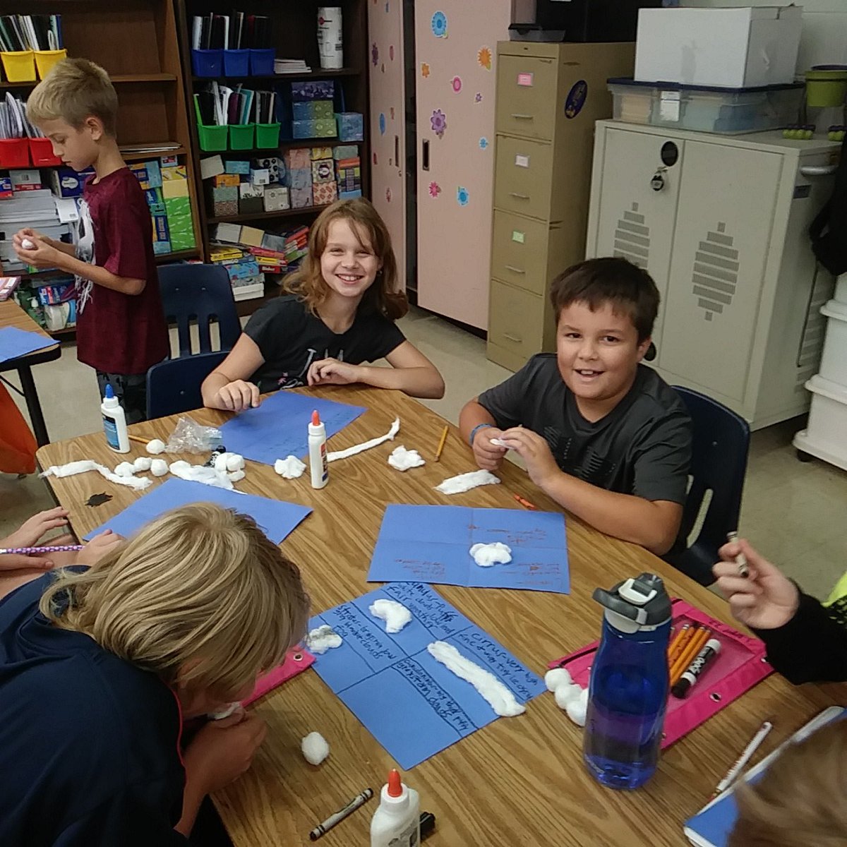 QuilliansClass's tweet photo. ☁⛅☁⛅Creating clouds in 4th!⛅☁⛅☁ @Bostonkidscount https://t.co/1XfIR1hKAp