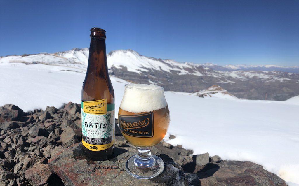 Couldn’t resist the photo op!Wayward’s favourite IPA makes it to the Chilean Andes