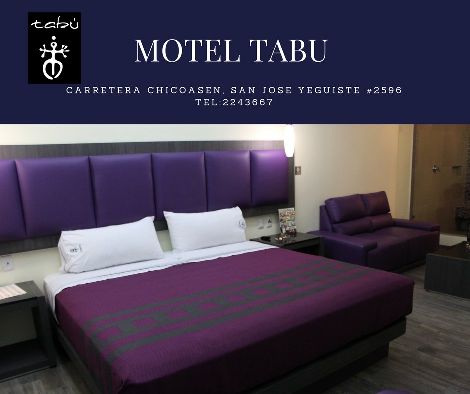 En #TuxtlaGutierrez Motel Tabu ubicado en Carr. Chicoasen , col. San Jose Yeguiste #2596 tarifas desde $360.00 mayores informes a los tel: 2243667