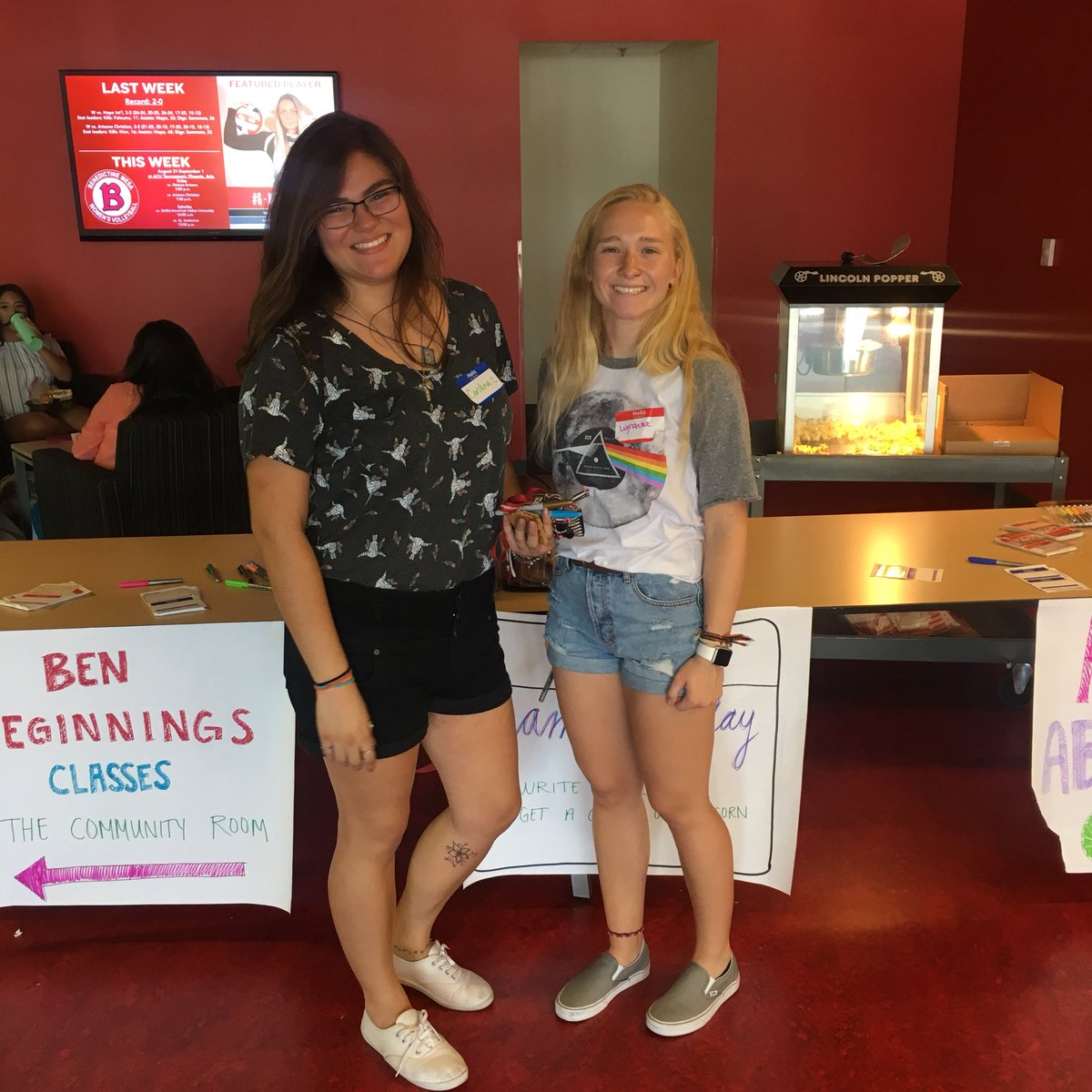 A busy first day on the BenU Mesa campus is almost in the books! Both the SAAC and Student Senate were out and about and in action! #FlyRedhawksFly #CommunityinAction