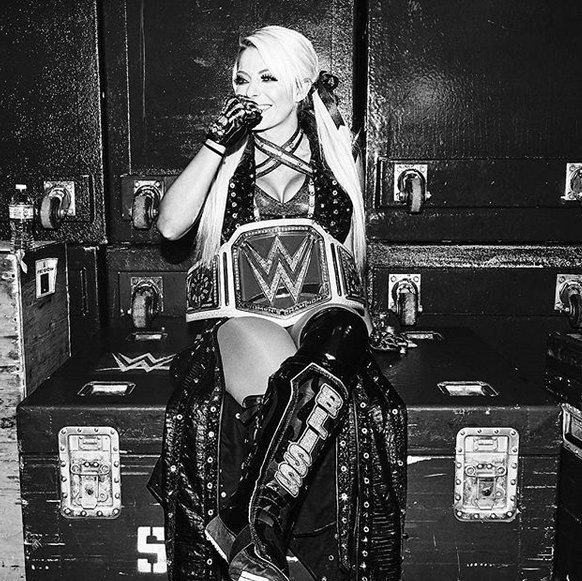 Still smiling...even as I wait for the INSANITY to begin! 
#backstage #NIGHTOFCHAMPIONSXV