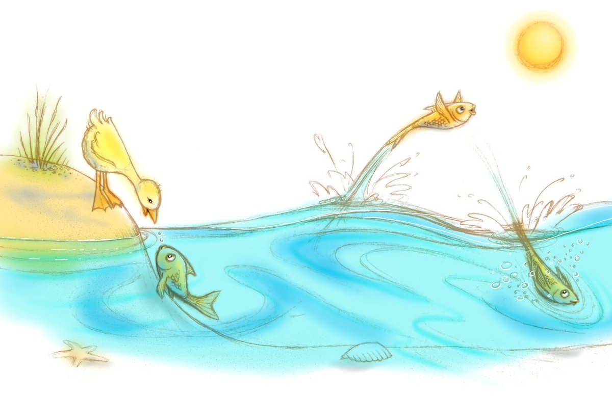 DianeGronas's tweet photo. #WEEK35 HOT&COLD #CharacterDesignWeekly #GuestGroupCritique Opposites #Illomo Vacation AUG #KidLitArt I like how the color palette turned out in this one. :-) https://t.co/qzZkRYk56q