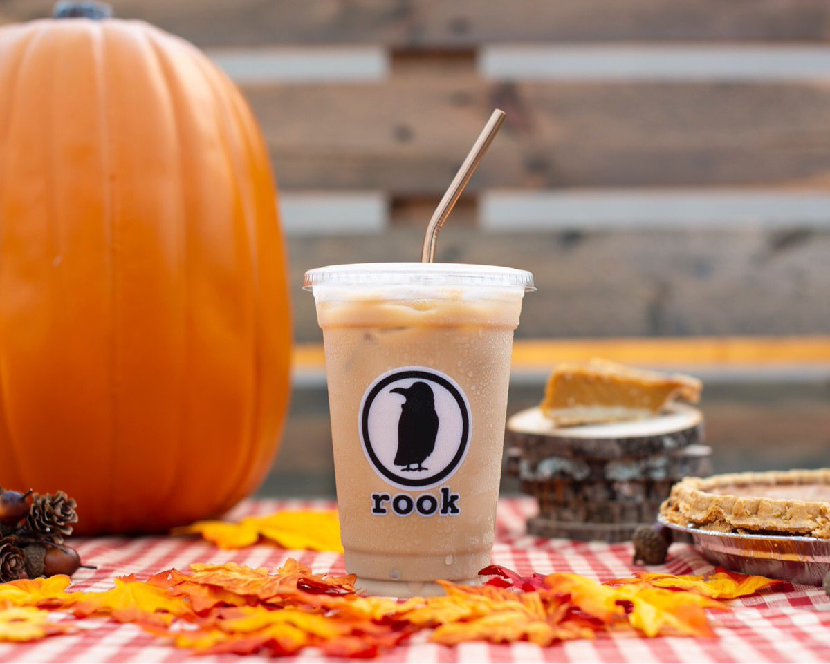 rookcoffee's tweet image. It’s still summer, but here’s a taste of fall 😉 Pumpkin Style Cold Brew is now available!  #rookcoffee #pumpkinstyle