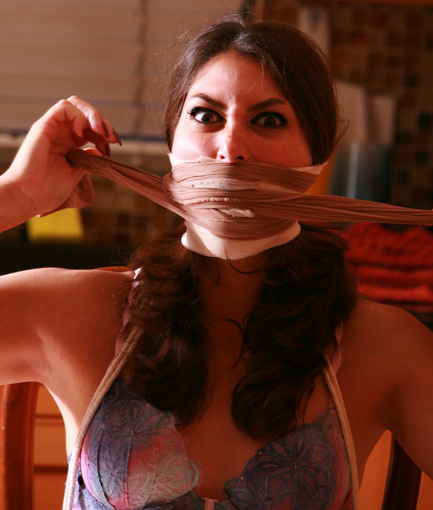 Gagged Tied Woman.